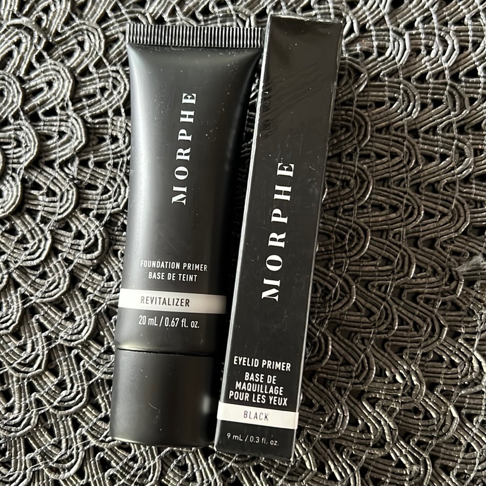MORPHE a foundation primer and Black eyelid primer set